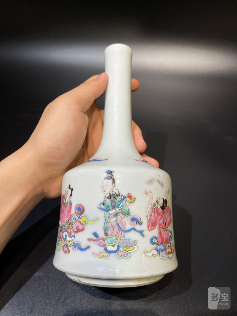 清雍正 粉彩八仙祝寿图摇玲尊 - 图10